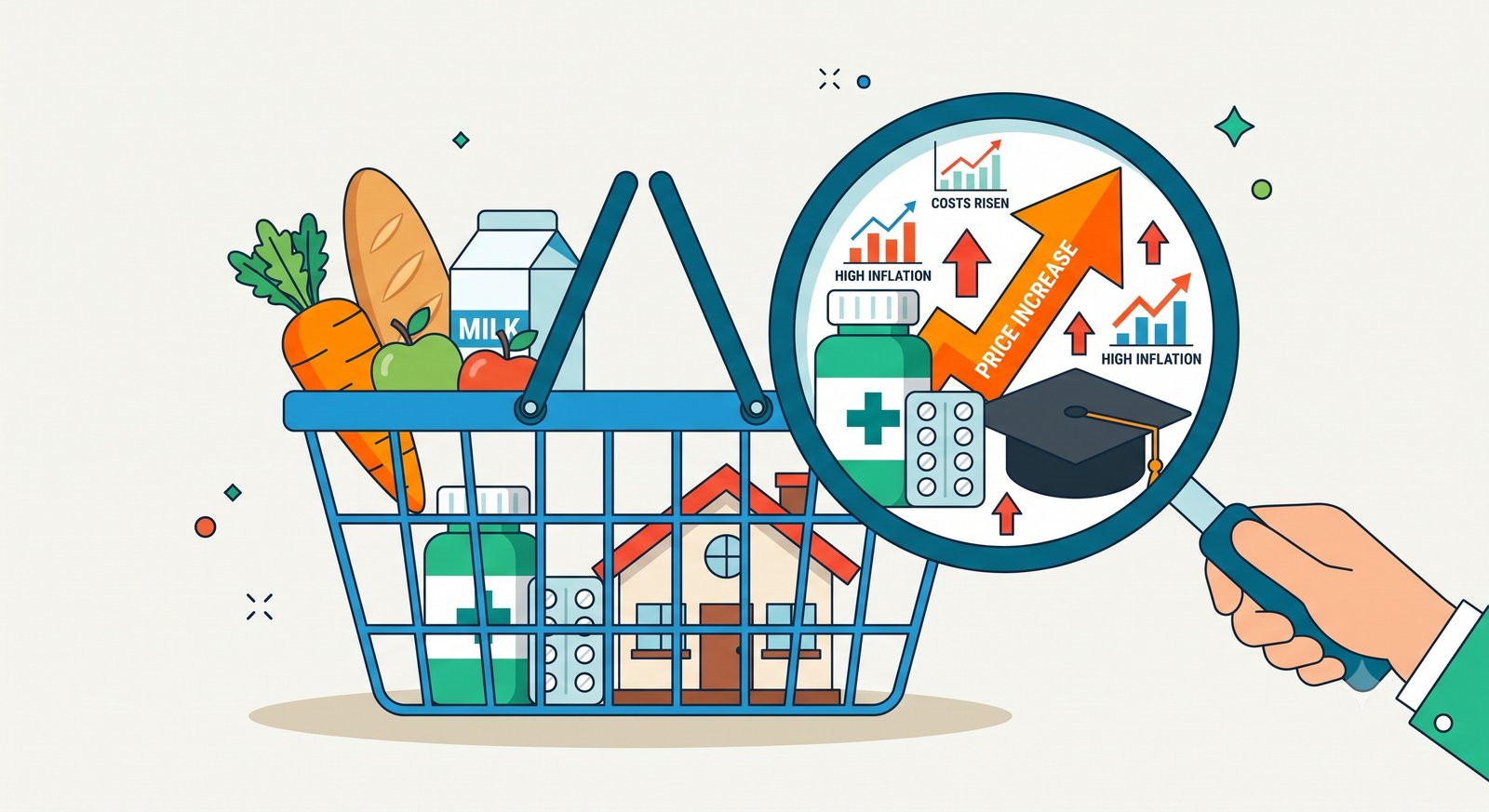 A customized basket of goods representing personal inflation