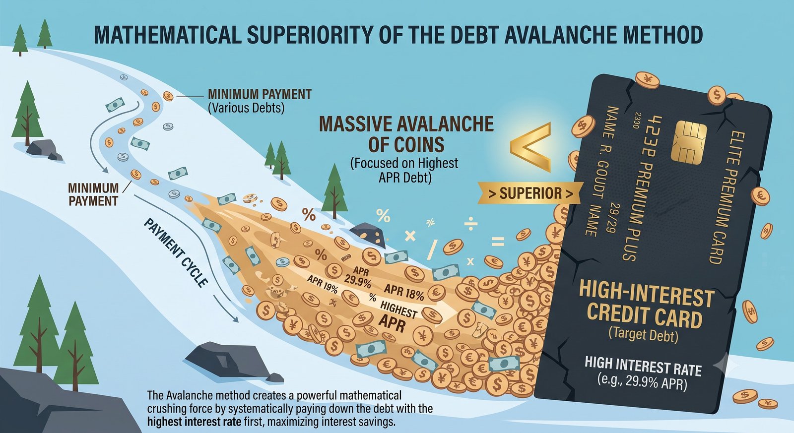 Visualizing the Debt Avalanche Mechanics
