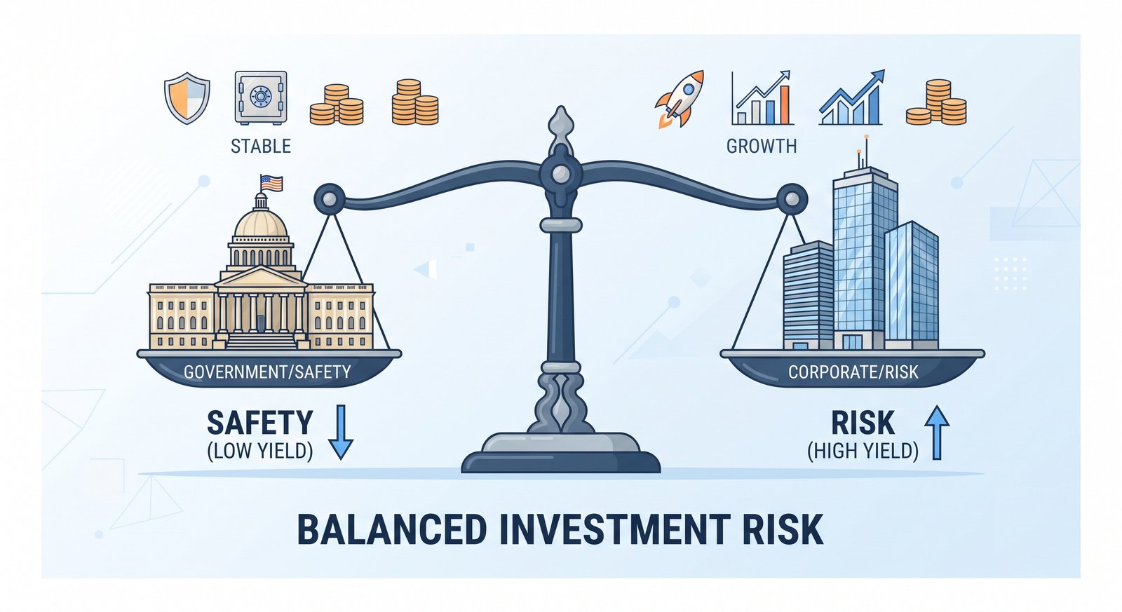 Balancing Government and Corporate Debt