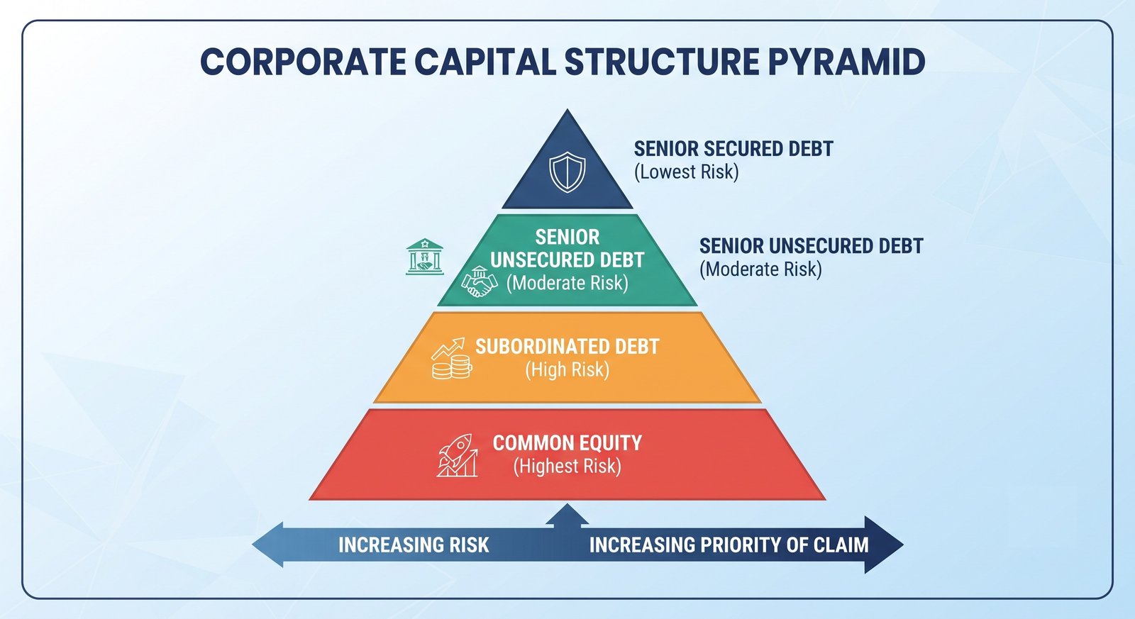 Corporate Capital Structure Pyramid